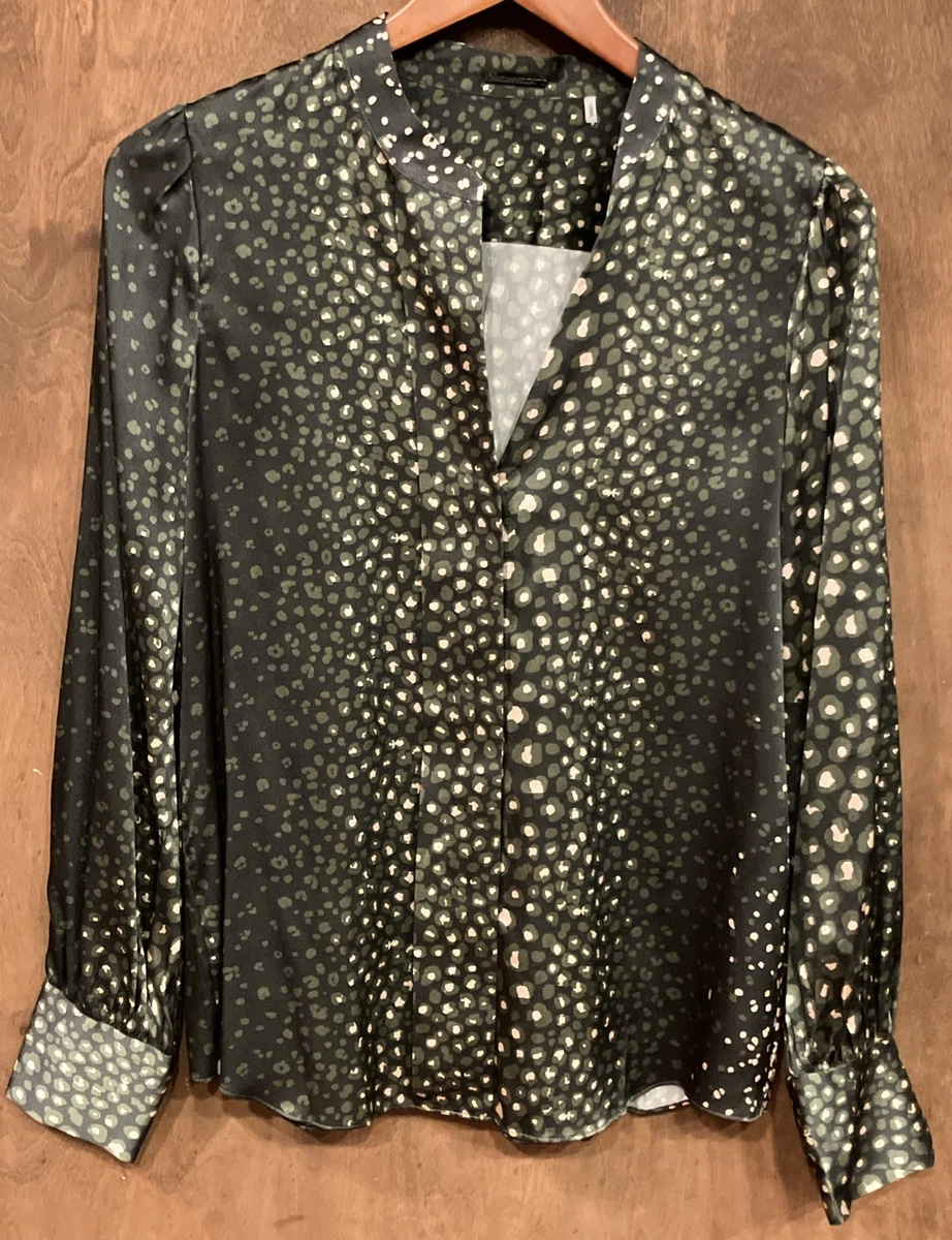 Haut Manches Longues Elie Tahari Vert - Taille M, Avec Détails émeraude, Matière Modal Rayon Et élasthanne, Occasion Très Bon état