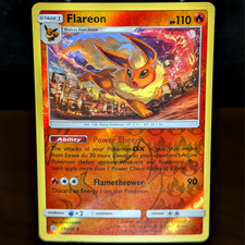 Flareon 25/236 LP/NM Reverse Holo Cosmic Eclipse Foil Pokemon Card city flames on eBay