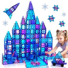 Magnetic Building Blocks Kids Boys Girls Toys Age 6 7 8 9 Magnetic Tiles 3D