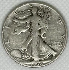1938 Walking Liberty 50C Philadelphia Silver Half Dollar .900 Business
