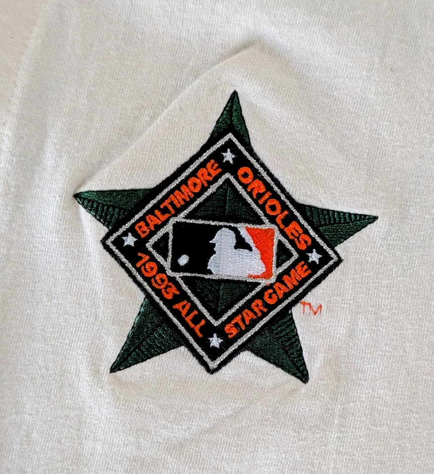 Camiseta de colección del Juego de Estrellas de los Baltimore Orioles 1993 MLB voluntaria en el campo talla L Foto 4 de 4