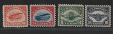 US 1918 FIRST AIR MAILS SCOTT #C1, C3, C4, C5 MINT HINGED VERY FINE