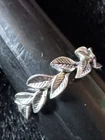 Vintage Leaf Ring MARKED LA TH  925 Silver Size 8.25