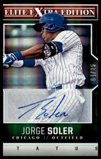 Panini Elite Extra Edition Jorge Soler Franchise Futures Signatures Emerald /25