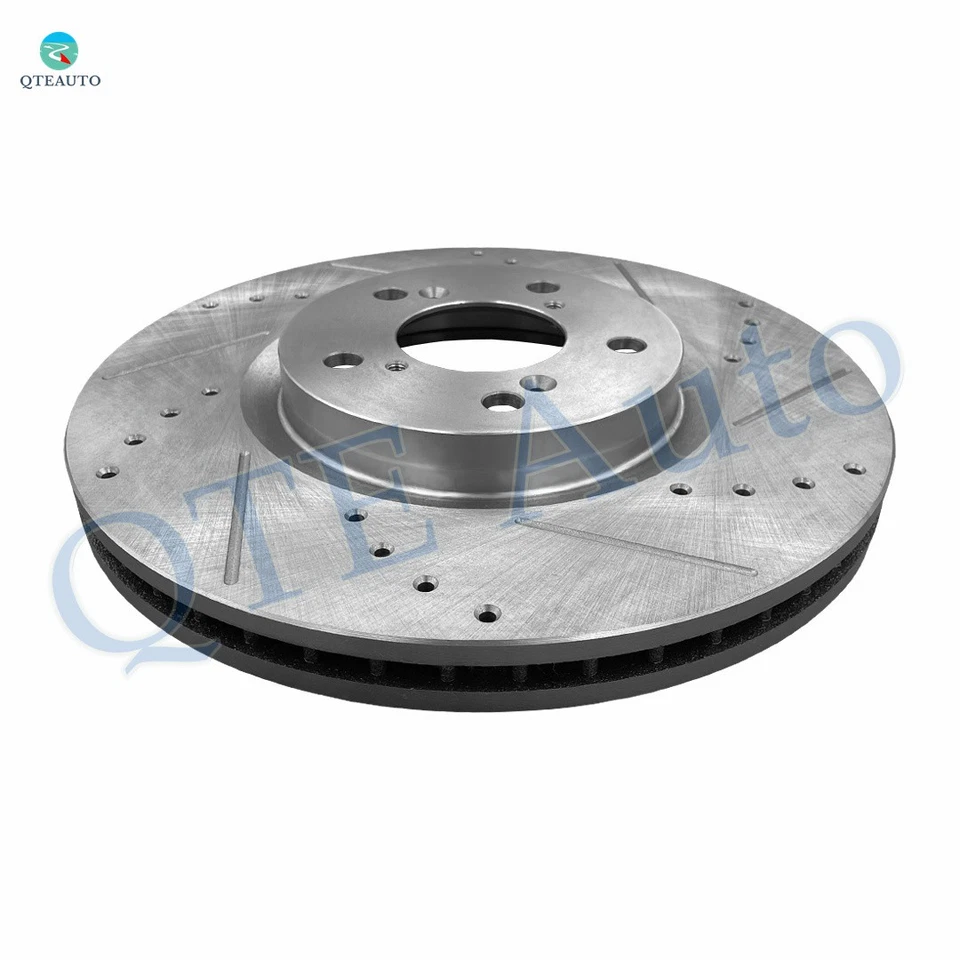 4 rotores de freno ranurados perforados delanteros 330 mm-traseros 333,8 mm para Honda Pilot 2009-2015 Foto 2 de 4