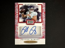 Peyton Ramsey 2021 Sage Premier Draft Autograph Auto Rookie RC Northwestern D60