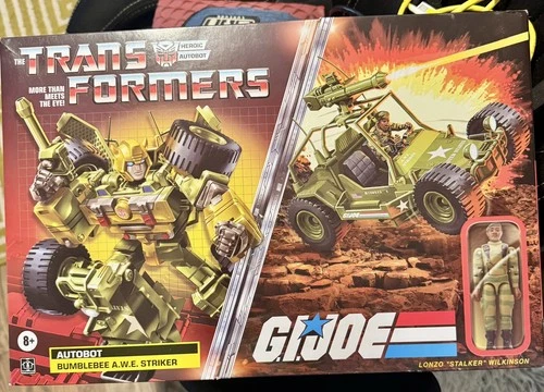Transformers x G.I. Joe Bumblebee A.W.E. Striker and Stalker Figure