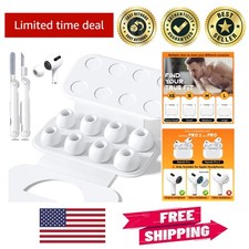 Comfortable Silicone Ear Tips Set for AirPods Pro with Cleaning Pen  Dust Mesh