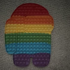 Rainbow Among Us Pop-It Tactile Sensory Toy for Ages 4-7, 8-11, 12-16 Years
