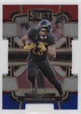 2023 Panini Select Concourse Red & Blue Prizm Die-Cut Chris Rodriguez Jr 1ju4