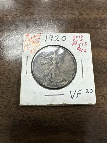 1920 Walking Liberty Half Dollar--VG-Free Shipping