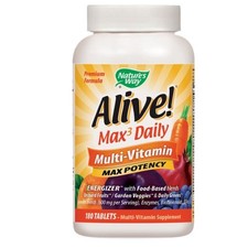 Alive Max3 Potency Adult Complete Multivitamin 180 Tab
