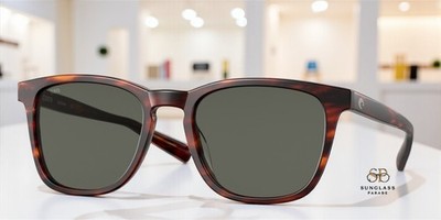 COSTA DEL MAR 6S2002 02 Sullivan Matte Tortoise Gray 52 mm Unisex Sunglasses