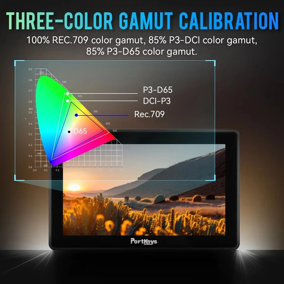 Portkeys BM5 IV 5.5" 2000nits Touch Screen Control Camera Video Monitor RED Sony - Image 4 of 4