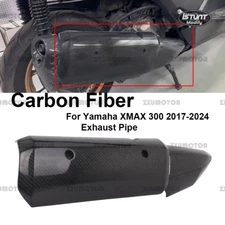 Carbon Fiber Exhaust Pipe Heat Shield Cover For Yamaha XMAX 250 300 2017-2024