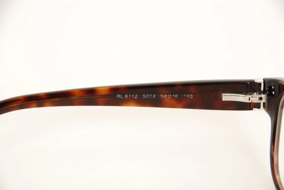 Nuevo Auténtico Ralph Lauren RL 6112 5003 Tortuga 54mm Anteojos RX Italia Foto 3 de 4