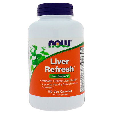 Now Foods, (2 Pack) Liver Refresh, 180 Veg Capsules