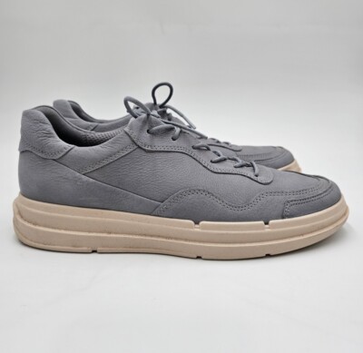 ECCO Soft X Sneakers Blue Silver Grey Leather Shoes - Womens Size EU 41 US 10