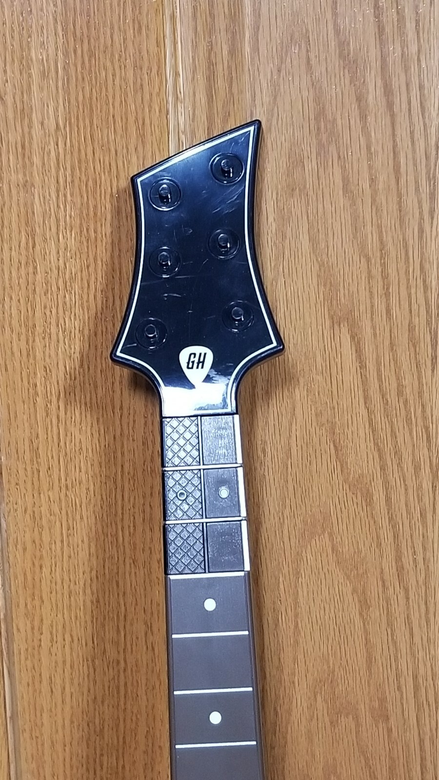 Guitar Hero Power Wireless Guitar Xbox 360 PS3 Black Gold No Dongle