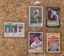 (5) Dan Quisenberry 1980 Topps Rookie card RC 1982 1985 Fleer Donruss Royals Sub. rookie card picture