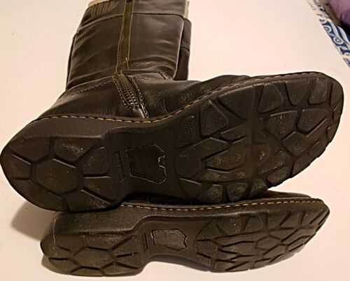 Vintage BORN Riding Boots Heavy Leather Motorcycle Knee High Womens 7 - Picture 6 of 10