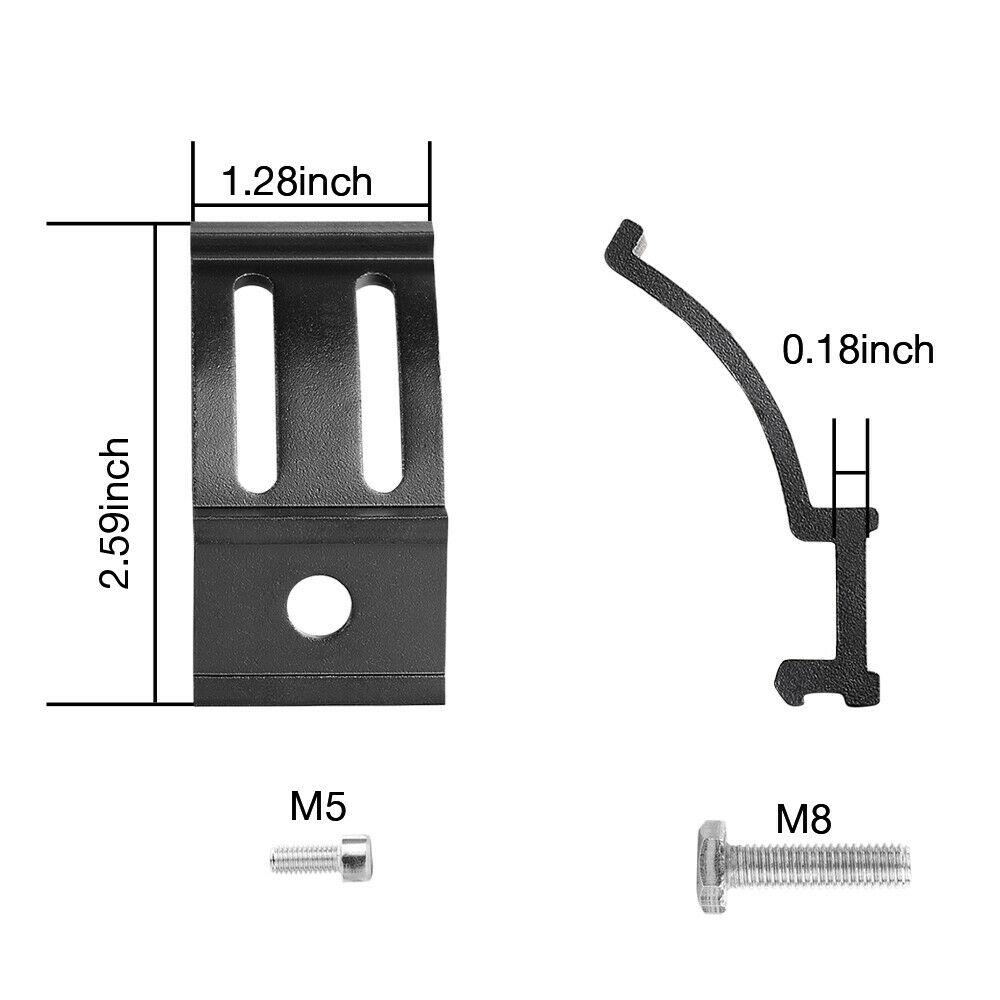 Universal Side/Bottom Mounting Brackets Bullbar Mount For LED Work