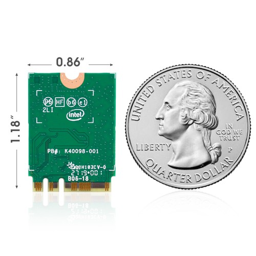 Intel WiFi 6 AX200 Wireless Network Card 802.11ax MU-MIMO 160MHz Bluetooth 5.1 - Picture 8 of 11