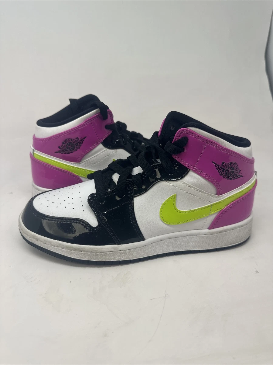 Nike Air Jordan 1 Mid SE GS 'Cyber Active Fuchsia' CZ9835-100 Youth Size 4Y  | eBay