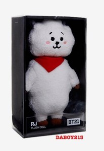 Official Bts X Line Bt21 Jin Standing Rj Plush Doll Bangtan Large 12 Inch Ebay