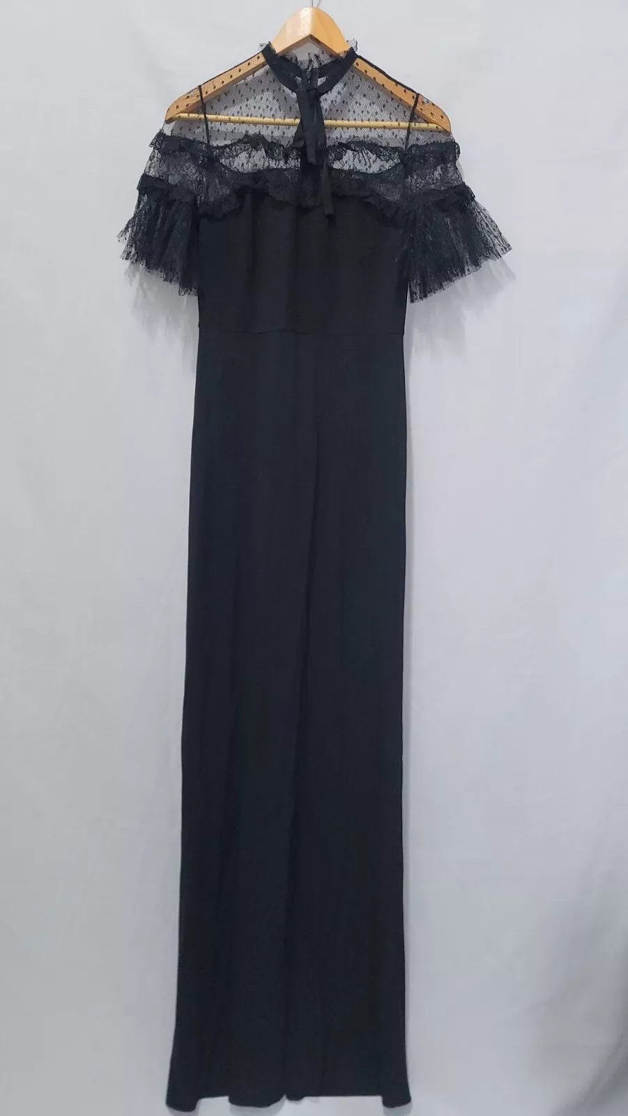 Robe longue noire brodée GUCCI femme taille moyenne