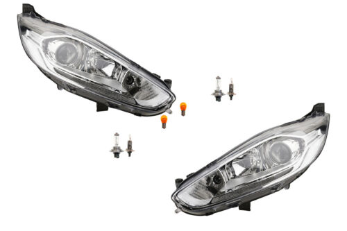 Scheinwerfer Set passend für Ford Fiesta 08 12/12- mit Leuchtmittel links rechts - Afbeelding 1 van 10