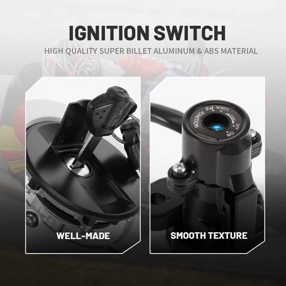 Ignition Switch Fuel Gas Cap Seat Lock Keys For Suzuki GSXR600 GSXR1000 04-16