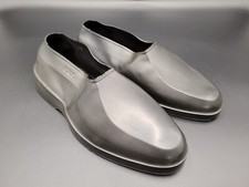 Totes Men's Rubber Shoe Covers Sz Small Black Slip On Galoshes Rain Snow
