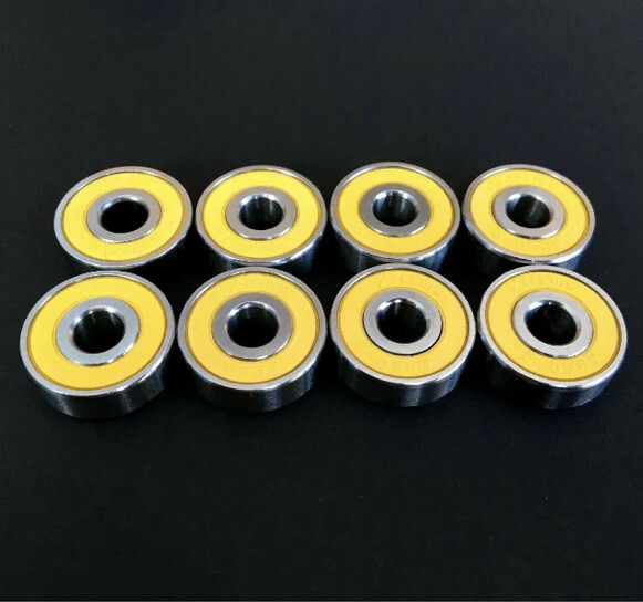 Xtreme Swiss ABEC 9 Chrome Skateboard & Scooter Bearings - 8 Pack (608 RS, 8x22x7mm) 11 thumbnail image