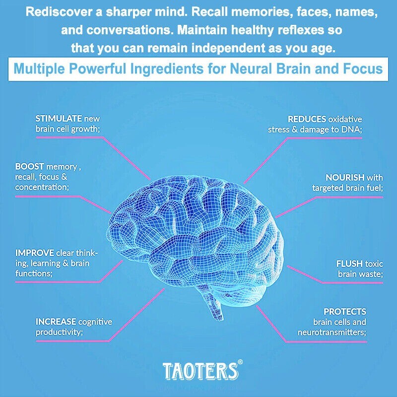 Neuro Brain & Focus 600mg - Capsule per concentrazione foto 4