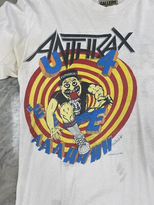 Anthrax Vintage T Shirt Gallery Dept Collab 1983 Large Tee Step Inside Euphoria