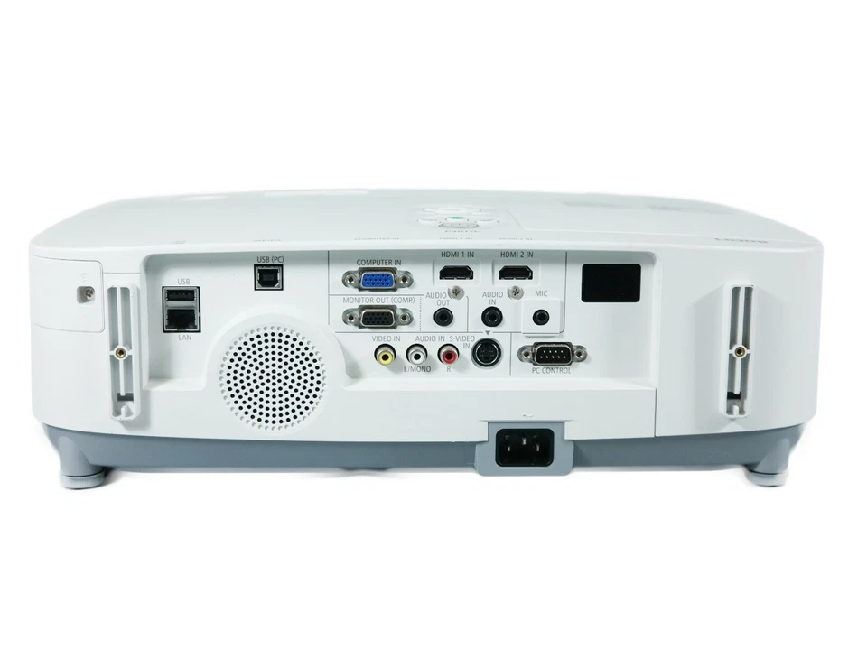 NEC P401W 3LCD Projector 4000 ANSI HD 1080i HDMI x 2 16:10 (WXGA) LAN w/Remote - Image 2 of 4