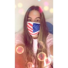 American Flag Fabric Face Mask Adult One Size