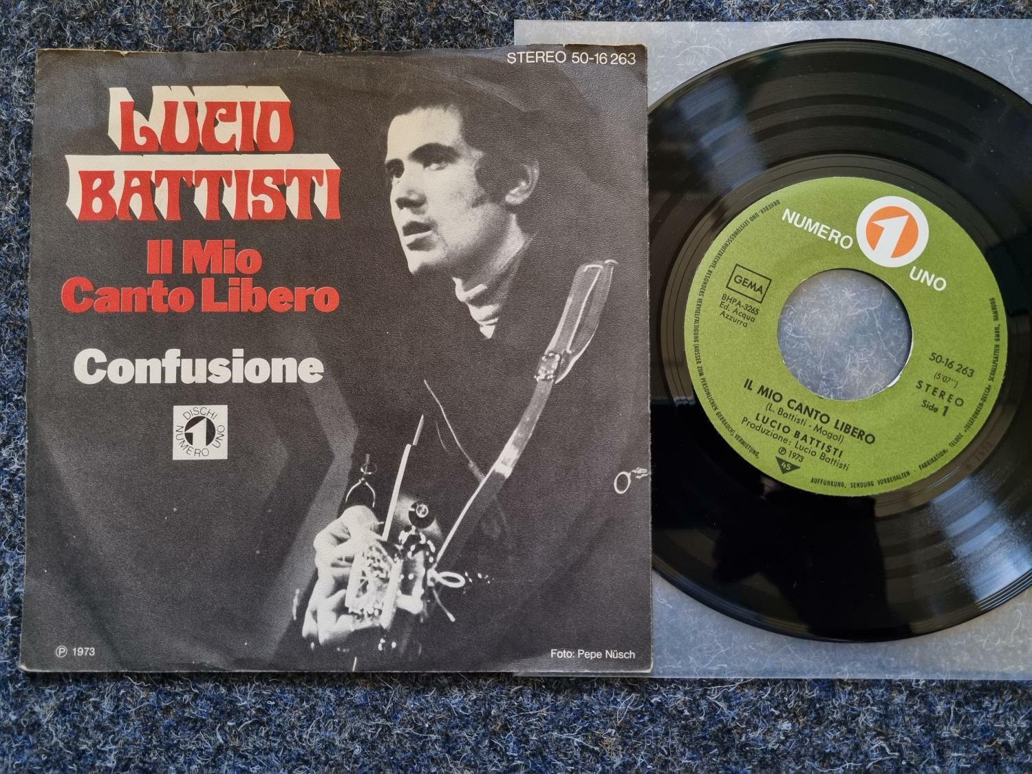 7"" Single Vinyl Lucio Battisti - Il mio canto libero GERMANY/ Stampa tedesca