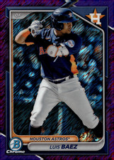 2024 Bowman Chrome Luis Baez #BCP-248 Purple Shimmer 237/250 Astros
