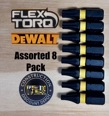 DEWALT Flextorq  8 Pc Bit Set Torx T15 T20 T25 T27 1in. IMPACT READY