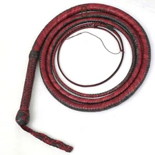 Natural Cowhide Leather 4 to 20 Feet 16 Strands Bull Whip Indiana Jones Bullwhip