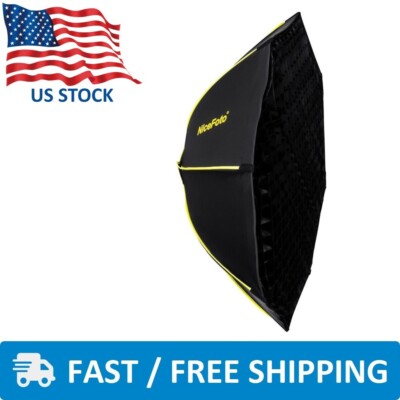 NiceFoto ES-100 Quick Open Set-up Octa Softbox With Grid 39'' 100cm Bowens LED