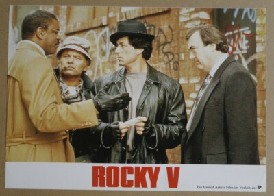 T424 Aushangfoto ROCKY V - Sylvester Stallone #1