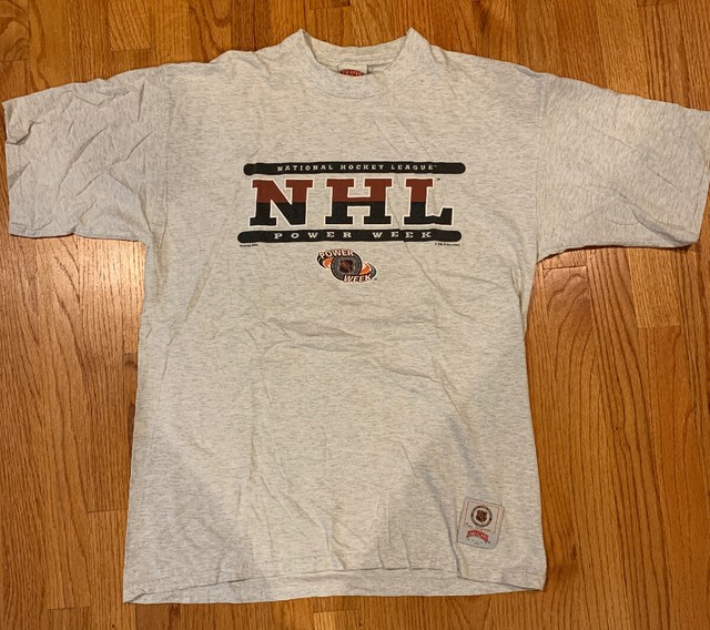 Vintage Nutmeg NHL TShirt Power Play Hockey XL eBay