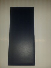 Lottery ticket holder new type + board dark blue leather look(horizontal pock)