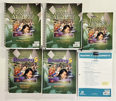 BJU Reading 5 SET Textbook Worktext Teachers Editions 1 & 2 Answer Key ...