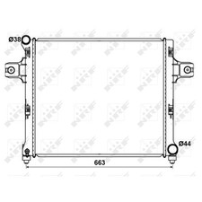 1X NRF KÜHLER MOTORKÜHLUNG FÜR JEEP 55116858AA NEU