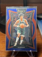 2024-25 Panini Select - Concourse AJ Johnson #67 Blue Prizm (RC)