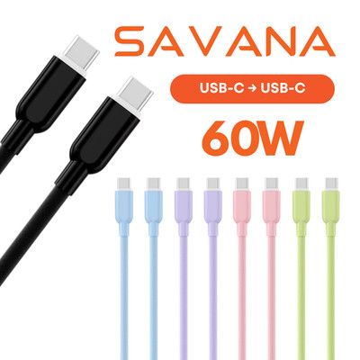 USB C auf USB C Ladekabel 60W Schnellladekabel Datenkabel Typ C Kabel 1,2m